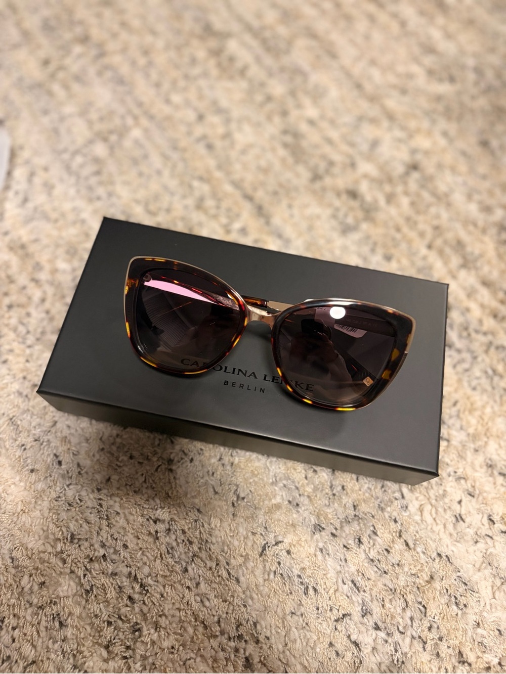 Women's Tortoiseshell Sunglasses - Brown Lenses Carolina Lemke